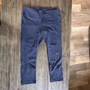 Lululemon Pace Rival High-Rise Crop 22" with pockets true navy